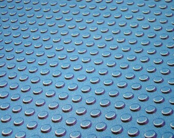 Blue brick field fabric quarter - lego inspired FQ