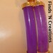 Stylish Purple/Lavender Jade Bracelet - 18KGP Double Row, Longevity / Long Life