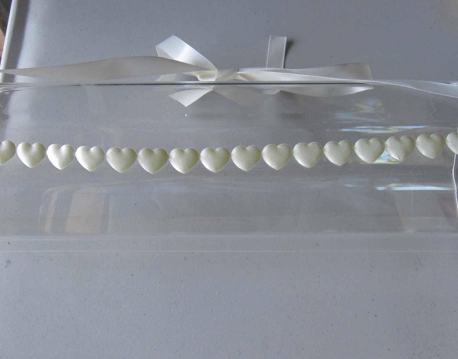 Ivory Satin Heart Halo Headband with Ivory Satin Ribbon Ties, for weddings, bridesmaid, parties, special occasions