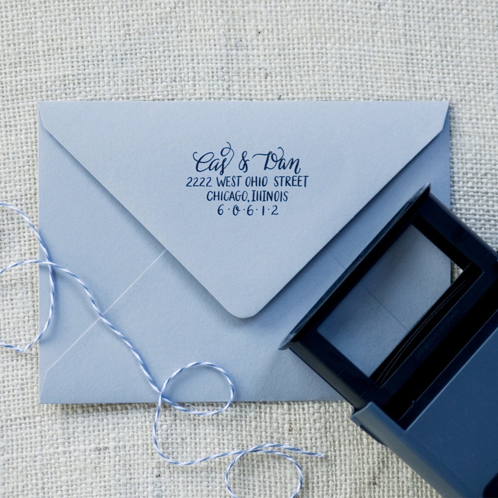 Custom Calligraphy Address Stamp