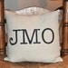 Three Initial Mini Pillow
