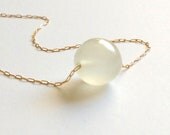 Crystal Serenity Jade  // silky delicate gold // prosperity and calm feng shui // jewellery by LilahV