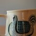 Vintage Arabia of Finland Small Jug or Creamer -  Blue Chicken