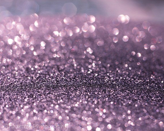 Lavender Purple Bokeh Violet Whimsical Print White Sparkle Glitter Dreamy Surreal, 8 x 10 Fine Art Print - ShadetreePhotography
