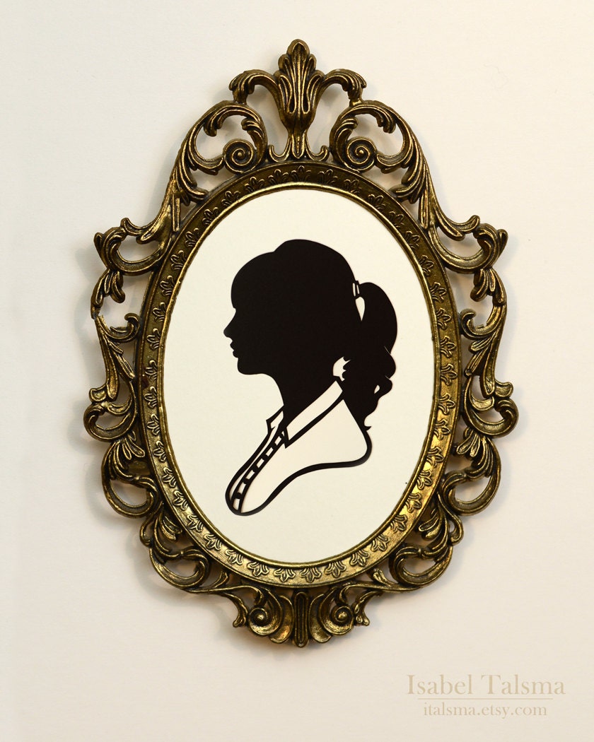 Taylor Swift Handcut Paper Silhouette