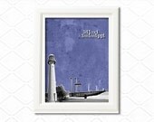 Biloxi Mississippi Skyline City Art - Any city available - 8x10 wall art print