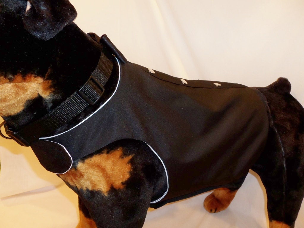 RockinDogs Custom Large Dog Tuxedo Vest and Bow Tie Collar Set. Match your wedding colors