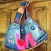 Love Peace Hippie Hobo Denim Bag - Disc Promotions, when active, do not NOT apply to custom made orders.