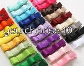 Simple Hair Clips Set of 10 in the Color of your Choice Perfect for Back to School with Basic Bow Bows
