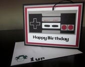 Happy Birthday Card - Nintendo Controller - Video Game Birthday Card
