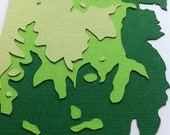 Rhode Island Topography State 8x10