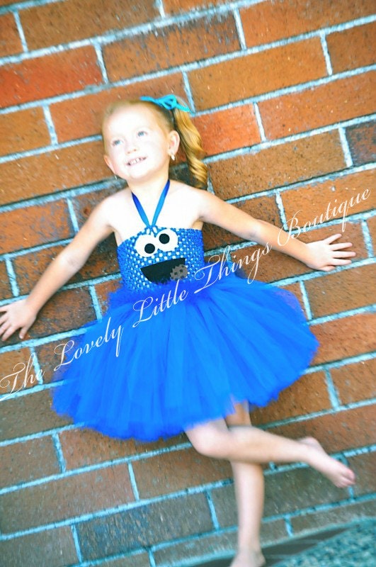 Cookie Monster Tutu Dress