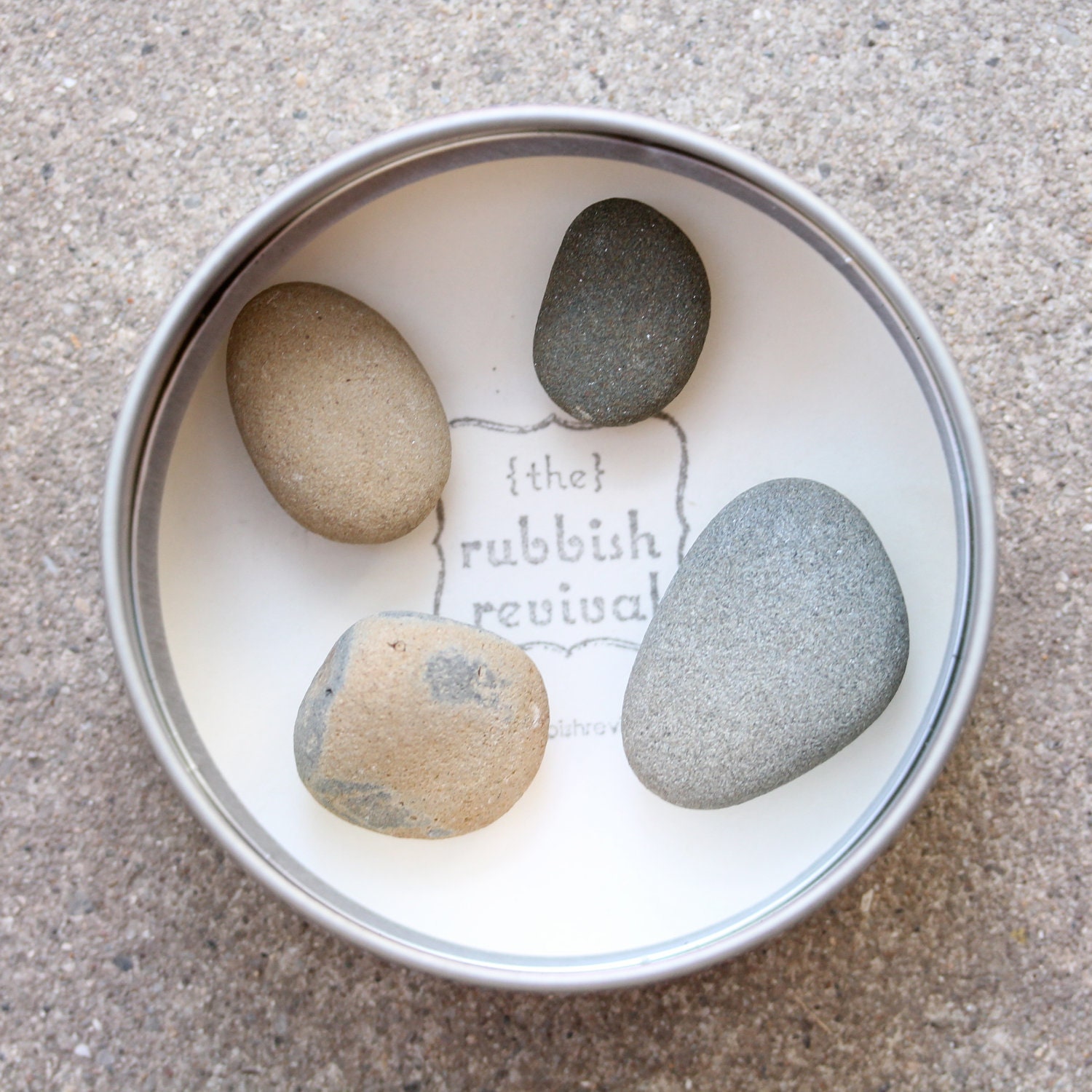 Sea Stone Magnets in Gift Tin - Free Shipping