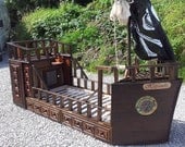 New Handmade Quality Pirate Ship Adventure Bed