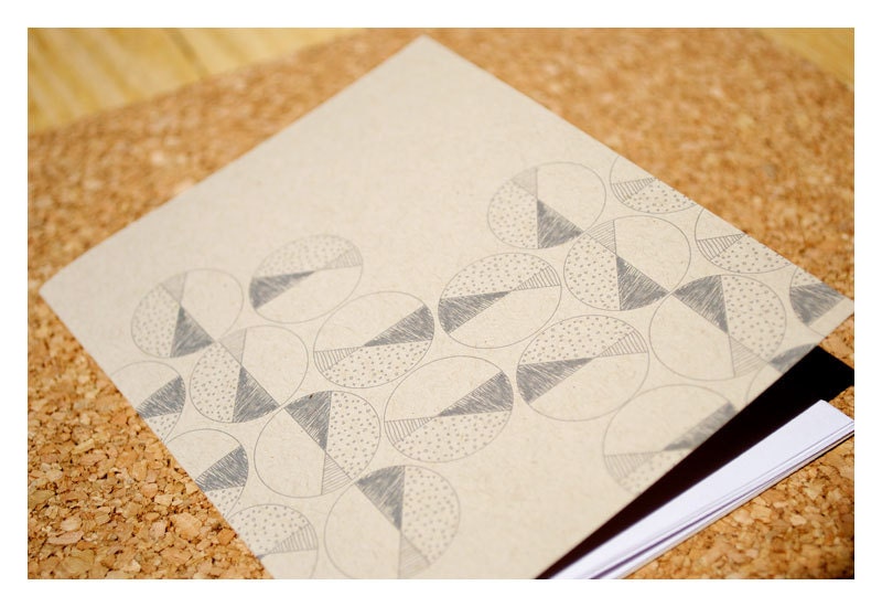 Simple Sketched Circles Blank Note and Sketch Book