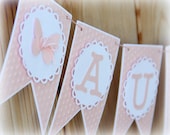 Handmade name banner. Baby shower, Birthday party, Wedding Decoration