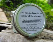 Smells Like Tree Spirit Natural Deodorant -- mango butter, baking soda, tea tree, lavender, On a Branch Soaps