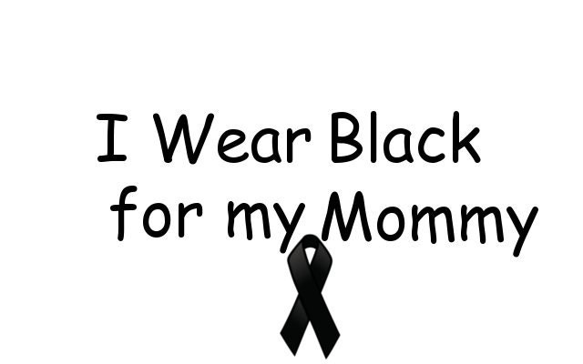 I wear black for my mommy Baby/Toddler Onesie/Tshirt Many Sizes/Colors Free Shipping