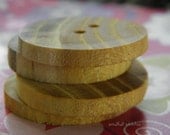 Wood Buttons Handmade Set of Four Large Wood Buttons