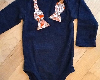 Open Bow Tie Onesie