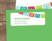 Address Label - Fiesta - DIY- Printable