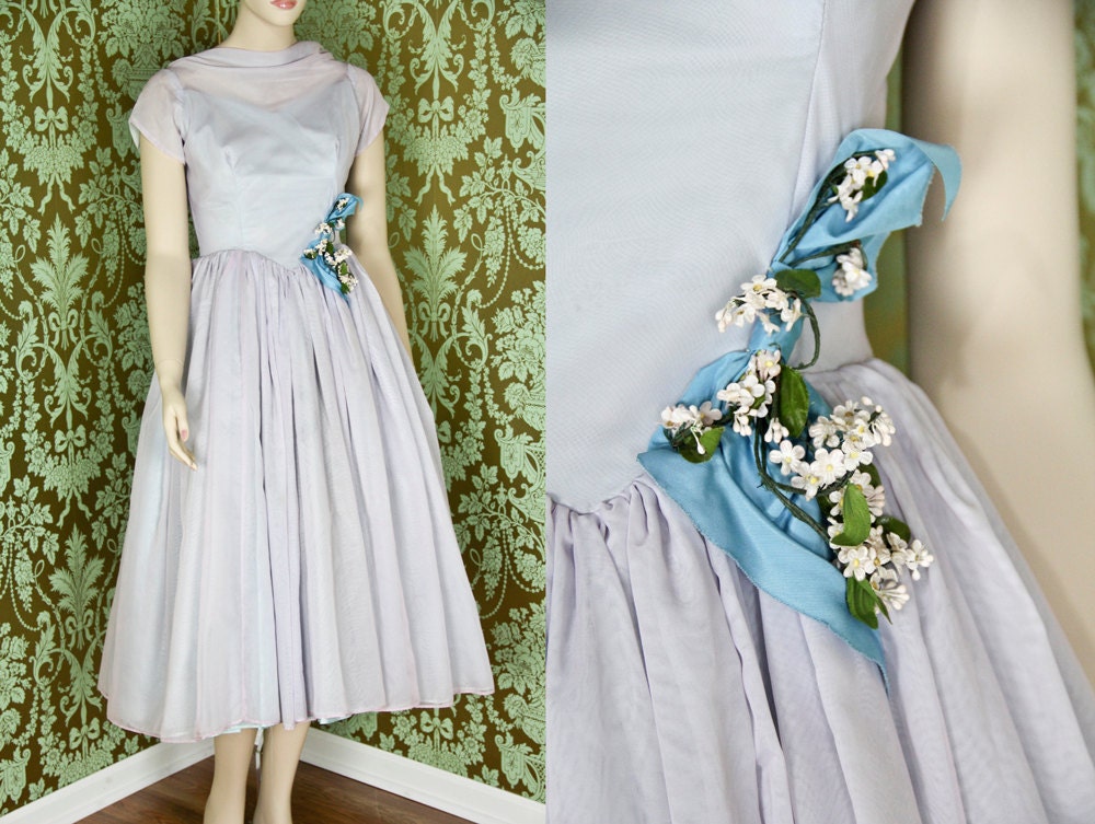 SALE / 1950s wedding dress / 50s prom dress