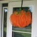 Pumpkin decor, FALL--October front door decor--Pumpkin mesh--deco mesh