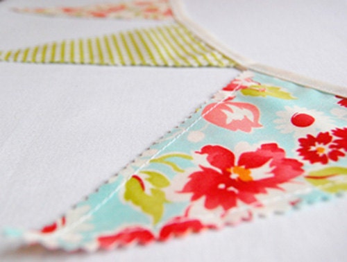 Ruby Bunting Banner - Fabric Banner - Fabric Bunting - Baby Bunting Banner - Flags Pennants