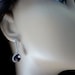 Amethyst Earrings - Purple silver Earrings Teardrop Glass - Bridesmaids gifts Earrings - Wedding earrings - Cubic Zirconia Ear wires