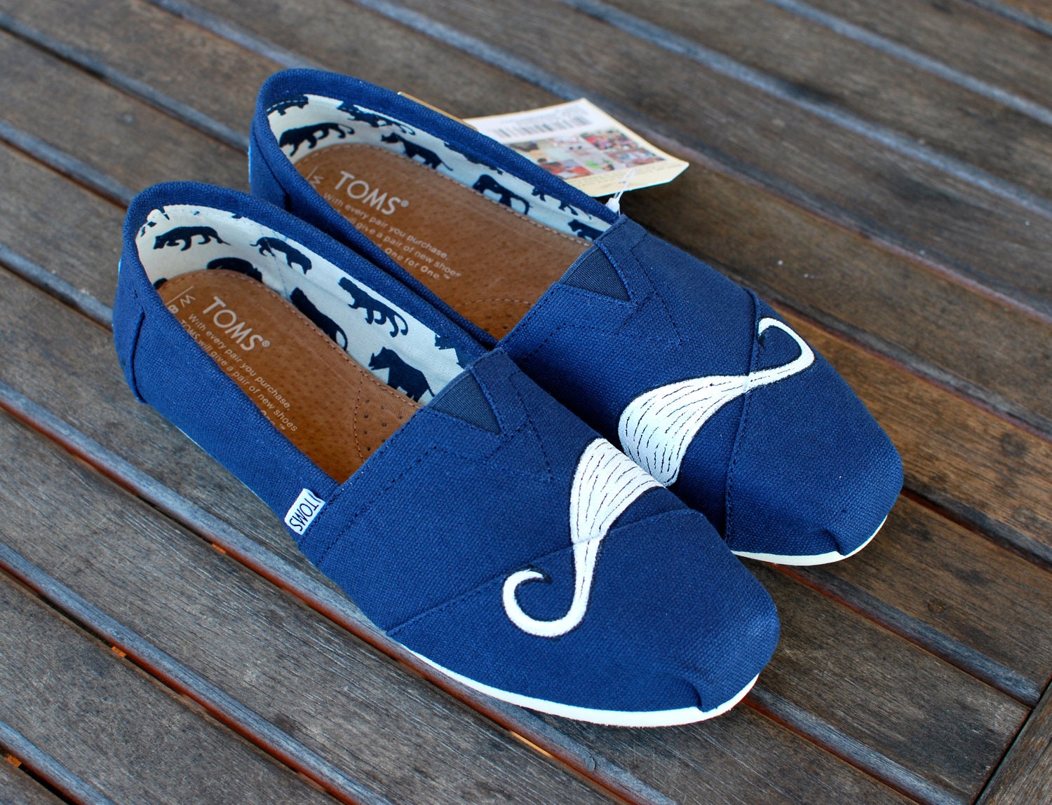 Mustache TOMS Shoes