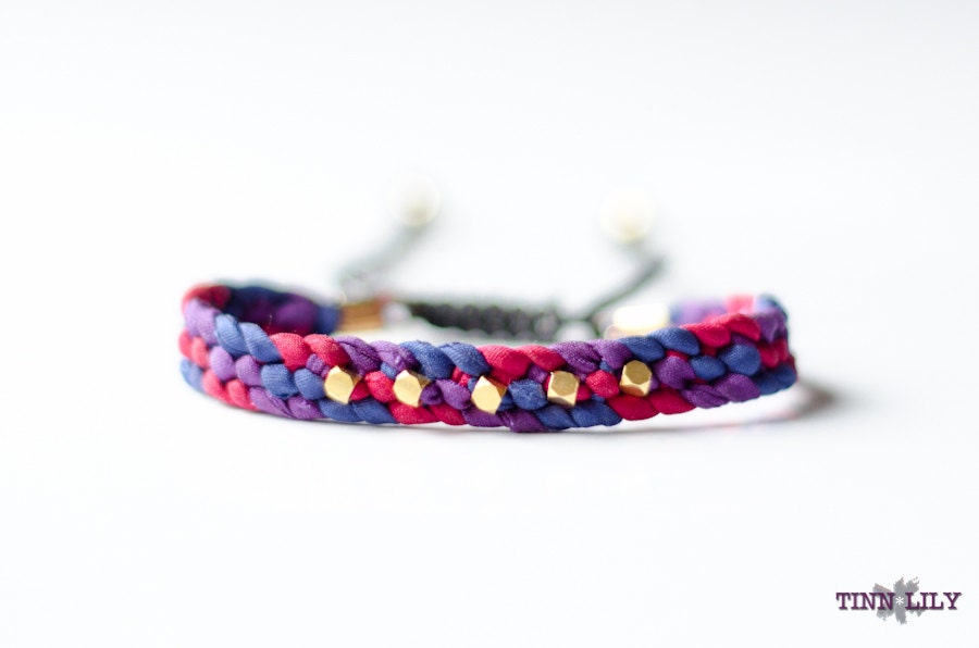 TINNLILY Gilded Silk Bracelet
