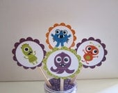 12 Monster Cupcake Toppers & 12 Cupcake Baking Liners Il_170x135