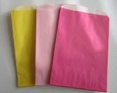 12 "Your Choice" Glassine Lined Paper Bags Yellow Hot Pink Light Pink Il_170x135