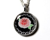 Ombre Rose on Black - Illustrated by: Taren S. Black