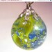 Fried Marble Pendant And Necklace,  Jewelry, Pendant, Necklace, Eclectic Jewelry, Unique Marble Jewelry, Shattered Marble