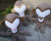 Fleece/Felt Handmade Soft Plush Toy Monkey- Ideal for Children