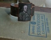 Ben Franklin cuff bracelet mixed media jewelry science invention history