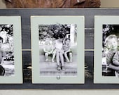 Triple 5 x 7 Distressed Grey Frame / Coastal Cottage Feel