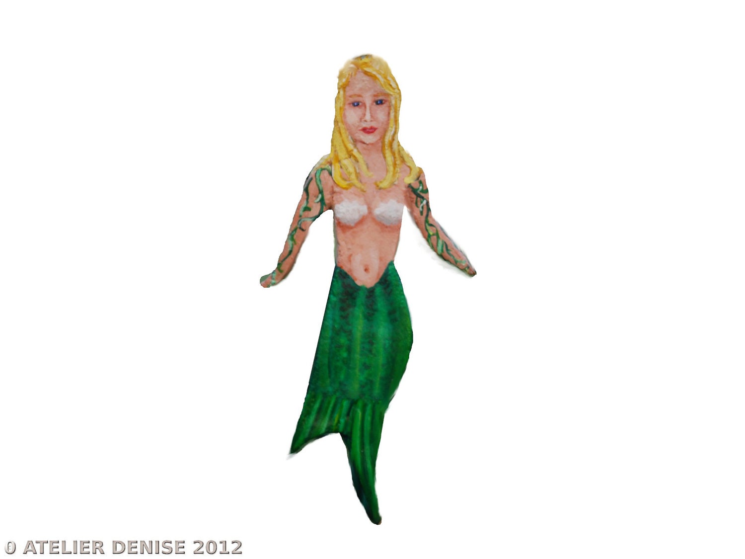 Blonde Mermaid Ornament