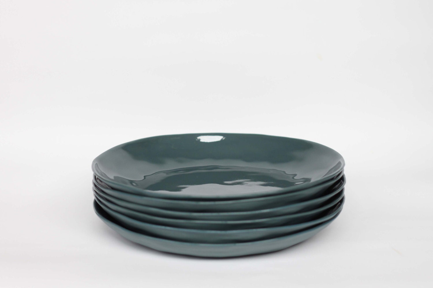organic entree plate - porcelain (slate colour)