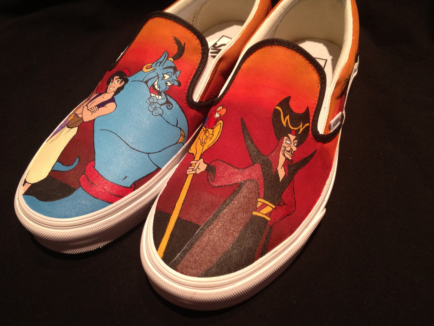 Custom Hand Painted Shoes - Aladdin Vans