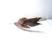 Leaves headband   Brown Leather Leaf  Headpiece
