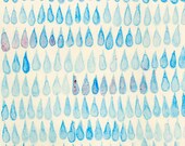 Raindrop Drawing - Fine Art Print from Original Watercolor Painting