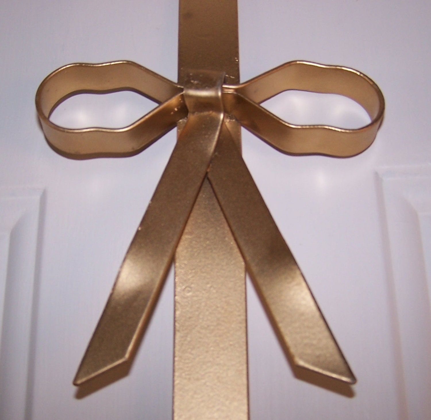 CUSTOM GOLD BOW Wreath Hanger-Primitives Country Decor-Rustic Home Decor-Primitive Home Decor-Country Home Decor