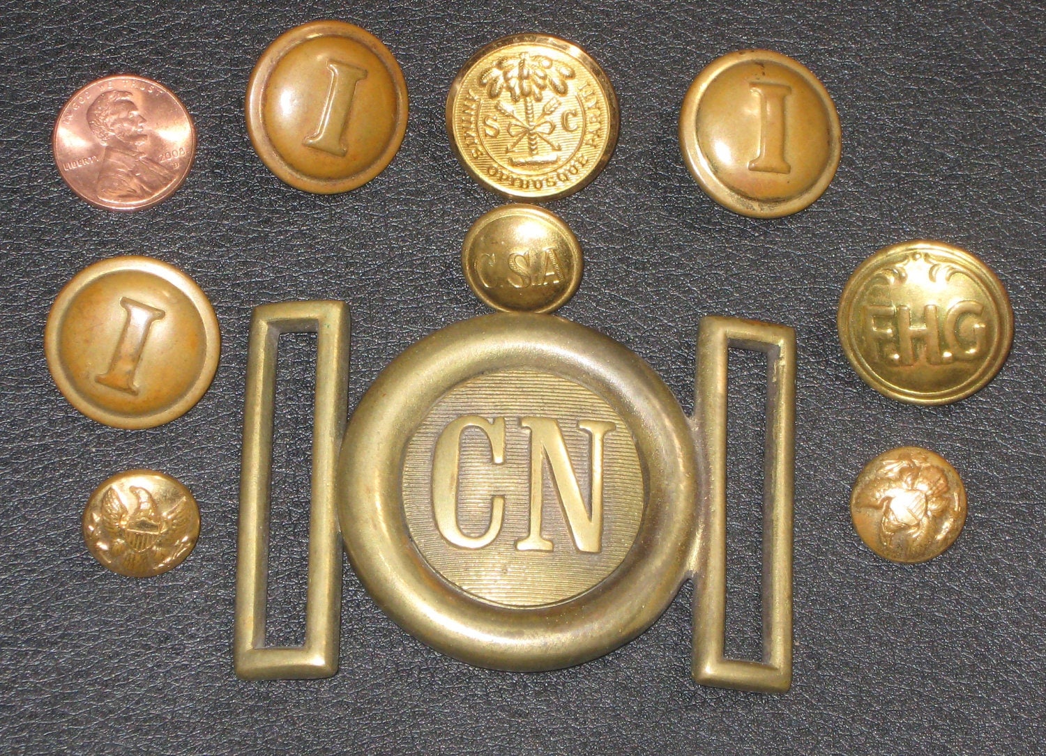 navy buttons