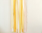 Sunny Yellow Shine Fabric Backdrop Streamers