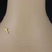 Xclosetoreal's 24K Yellow Vermeil Sideways Cross Necklace, Horizontal Celebrity Inspired Necklace