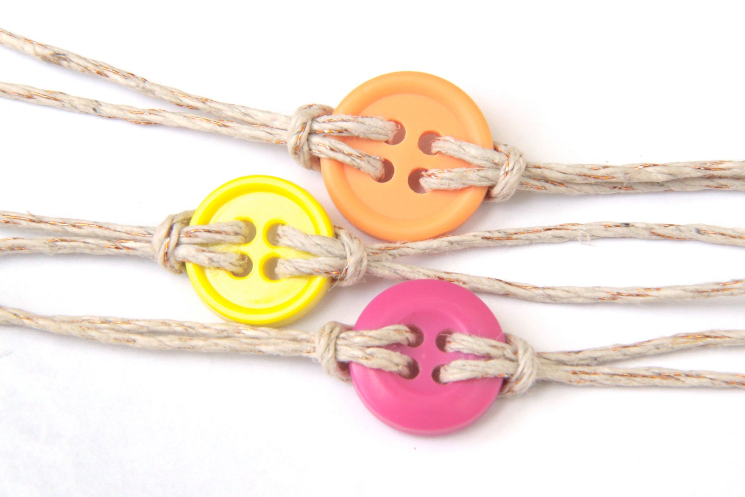 Button Bracelets--Tutti Frutti Mix
