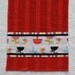 Red Kitchen Towel, Funky Kitchen, Waffle Weave Dish Towel,