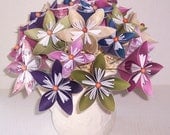 Origami paper flower floral arrangement centerpiece. home decor.